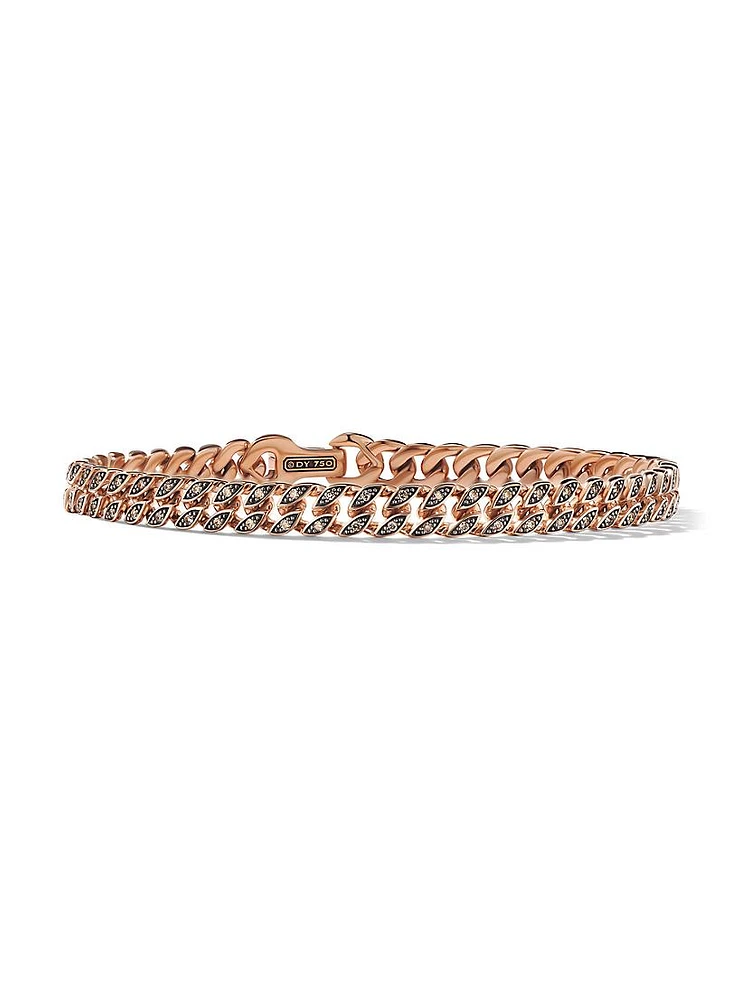 Curb Chain Bracelet 18K Rose Gold