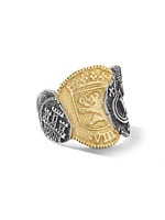 Shipwreck Cigar Band Ring Sterling Silver