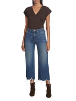 Relaxed Straight-Fit Crop Jeans