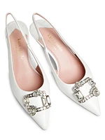 Renata Crystal-Embellished Slingbacks