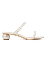 Palm Springs Pearl-Trimmed Pumps