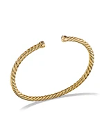 Cable Cuff Bracelet 18K Yellow Gold