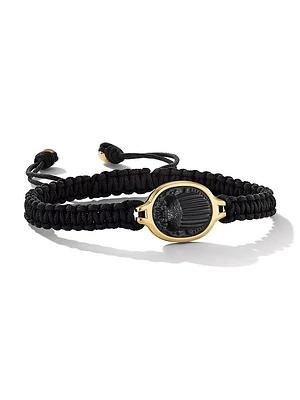 Cairo Scarab Nylon Woven Bracelet