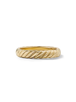 Cable Band Ring 18K Gold