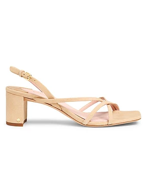 Renee Suede Block Heel Sandals