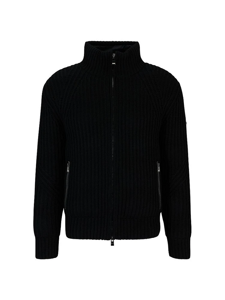 Relaxed-Fit Cardigan Virgin Wool