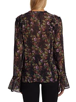 Tuscany Silk Floral Blouse