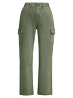 Carly Wide-Leg Ankle Cargo Pants