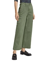 Carly Wide-Leg Ankle Cargo Pants