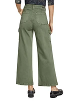 Carly Wide-Leg Ankle Cargo Pants