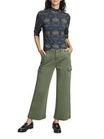 Carly Wide-Leg Ankle Cargo Pants