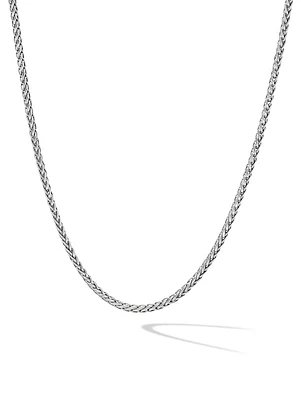 Wheat Chain Necklace Sterling Silver