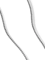 Wheat Chain Necklace Sterling Silver