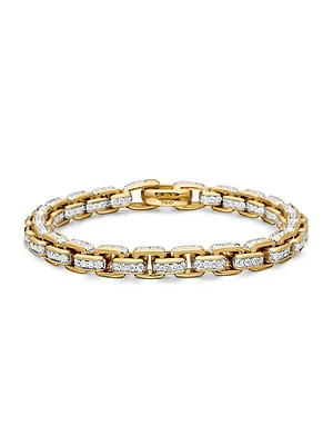 Box Chain Bracelet In 18K Yellow Gold