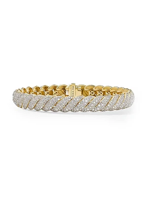 Sculpted Cable Bracelet 18K Yellow Gold