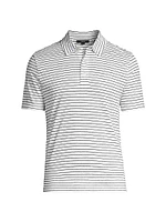 Striped Linen Polo Shirt