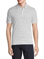 Striped Linen Polo Shirt