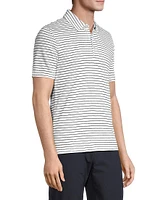 Striped Linen Polo Shirt