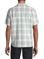 Kino Plaid Linen & Cotton-Blend Button-Front Shirt