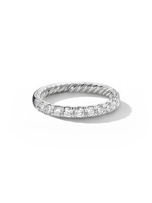 DY Eden Partway Band Ring Platinum