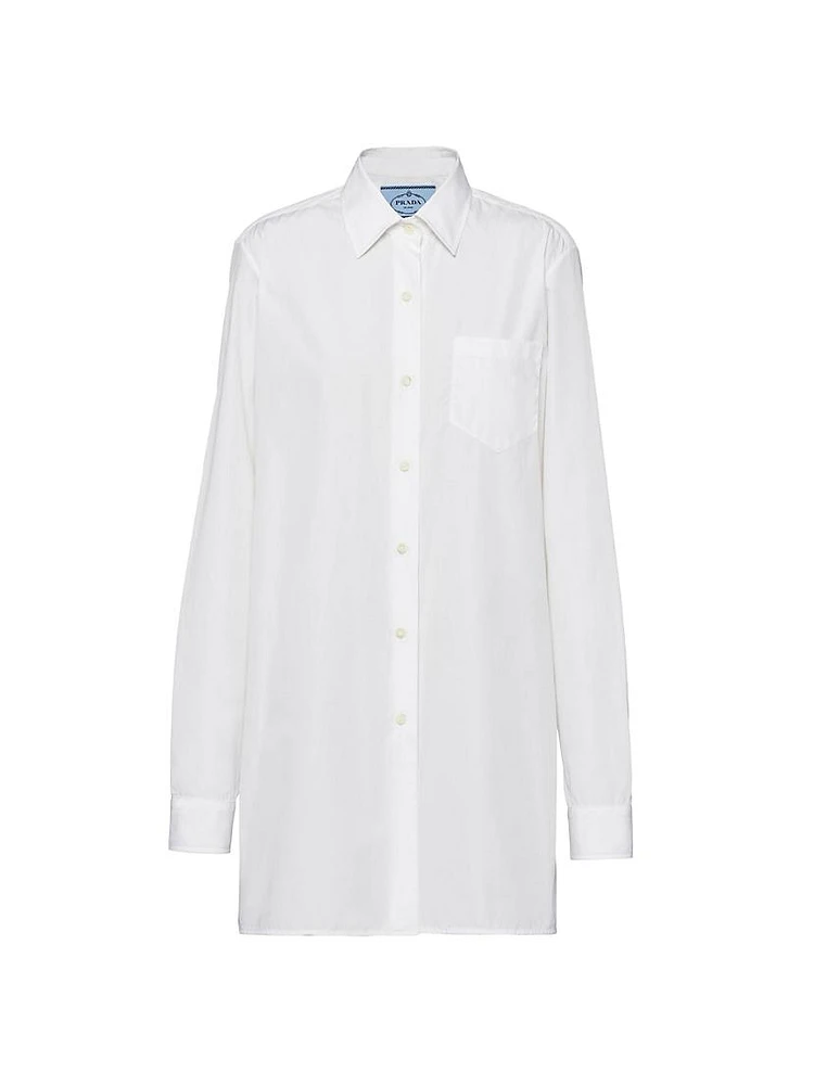 Poplin Mini Shirt Dress