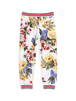 Little Girl's & Floral Sweatpants