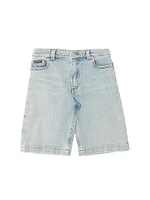 Little Kid's & Stretch Denim Shorts