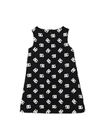 Little Girl's & Logo Sleeveless Dress