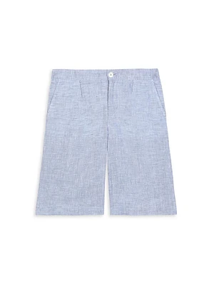 Little Boy's & Relaxed Linen Shorts