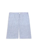 Little Boy's & Relaxed Linen Shorts