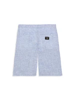 Little Boy's & Relaxed Linen Shorts