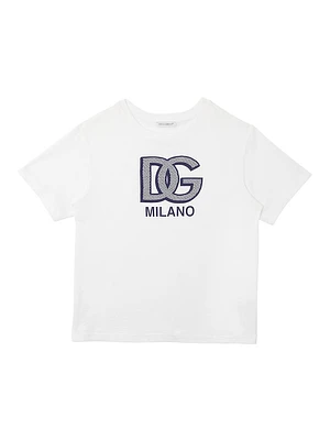 Little Boy's & Logo Crewneck T-Shirt