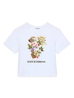 Little Kid's & Floral T-Shirt