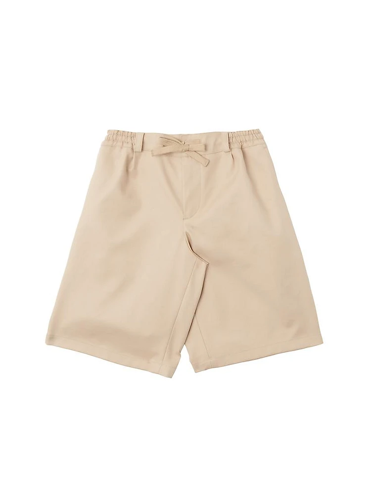 Little Boy's & Stretch Cotton Twill Khaki Shorts