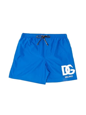 Little Boy's & Logo Swim Trunks