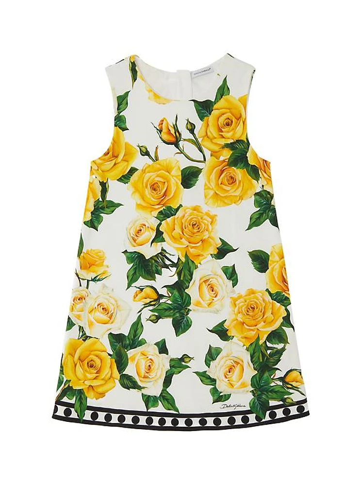 Little Girl's & Girl's Floral A-Line Dress