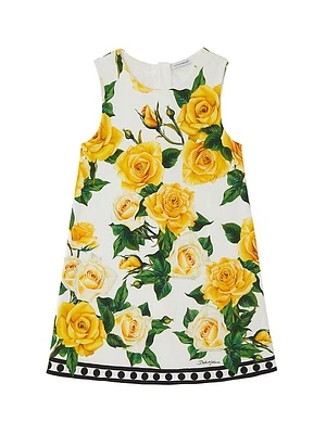 Little Girl's & Girl's Floral A-Line Dress