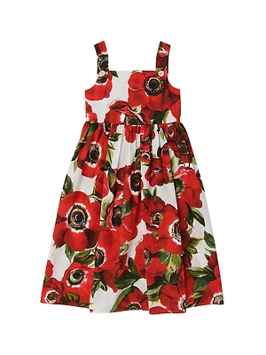 Little Girl's & Floral Cotton Dress