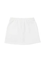 Little Girl's & Logo Cotton Drawstring Miniskirt