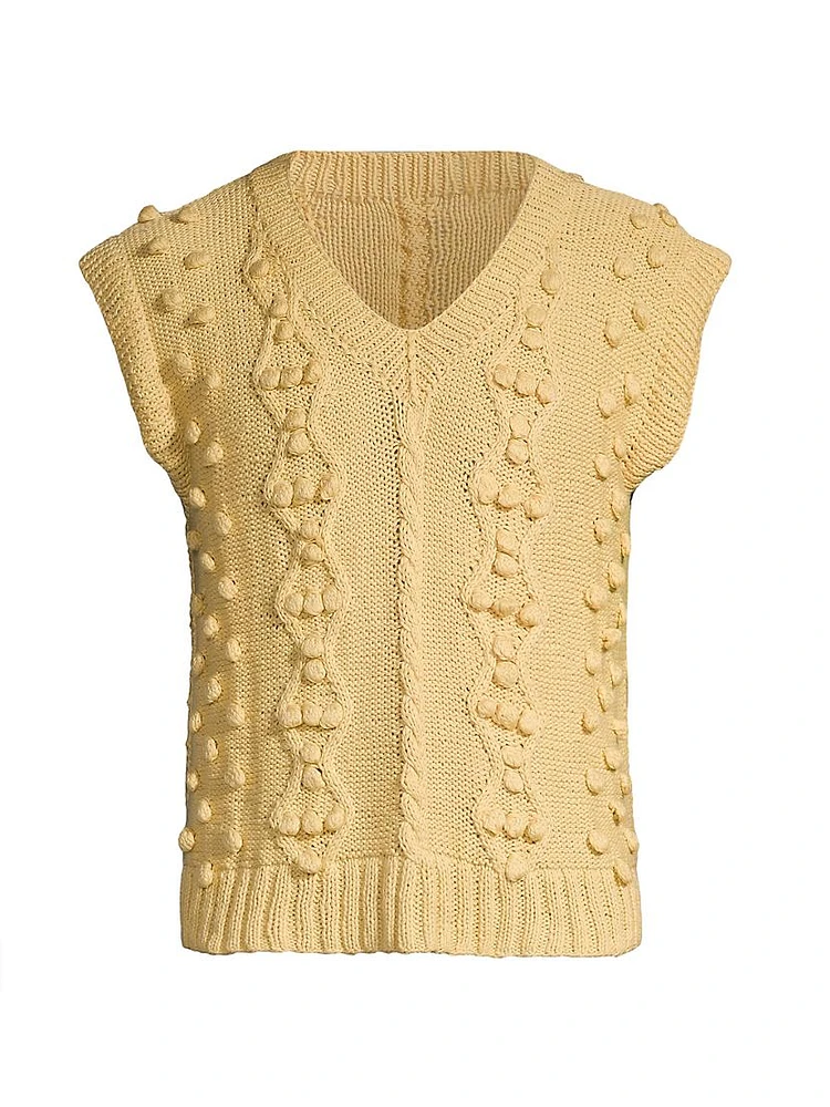 Craft Heritage Cable-Knit Cotton Sweater Vest