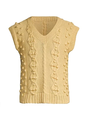 Craft Heritage Cable-Knit Cotton Sweater Vest