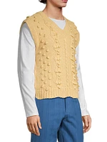 Craft Heritage Cable-Knit Cotton Sweater Vest