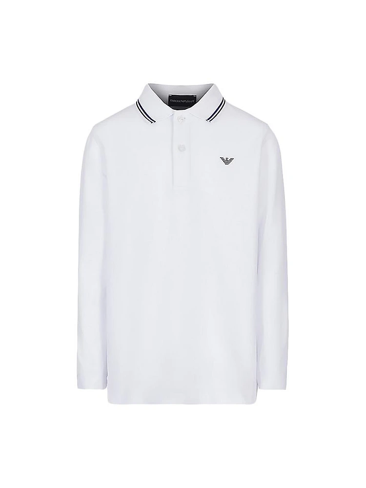 Little Boy's & Long-Sleeve Polo Shirt