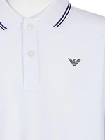 Little Boy's & Long-Sleeve Polo Shirt