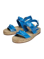 Clarita Leather Espadrille Sandals