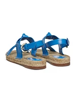 Clarita Leather Espadrille Sandals