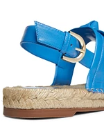 Clarita Leather Espadrille Sandals