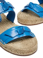 Clarita Leather Espadrille Sandals