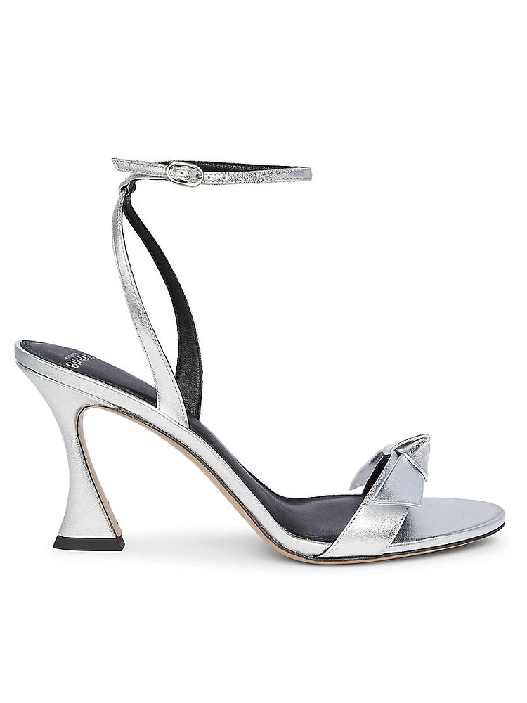 Clarita Bell 85MM Metallic Leather Sandals