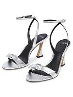 Clarita Bell 85MM Metallic Leather Sandals